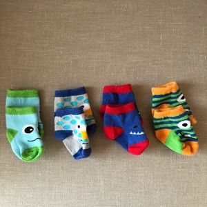 Infant monster face socks